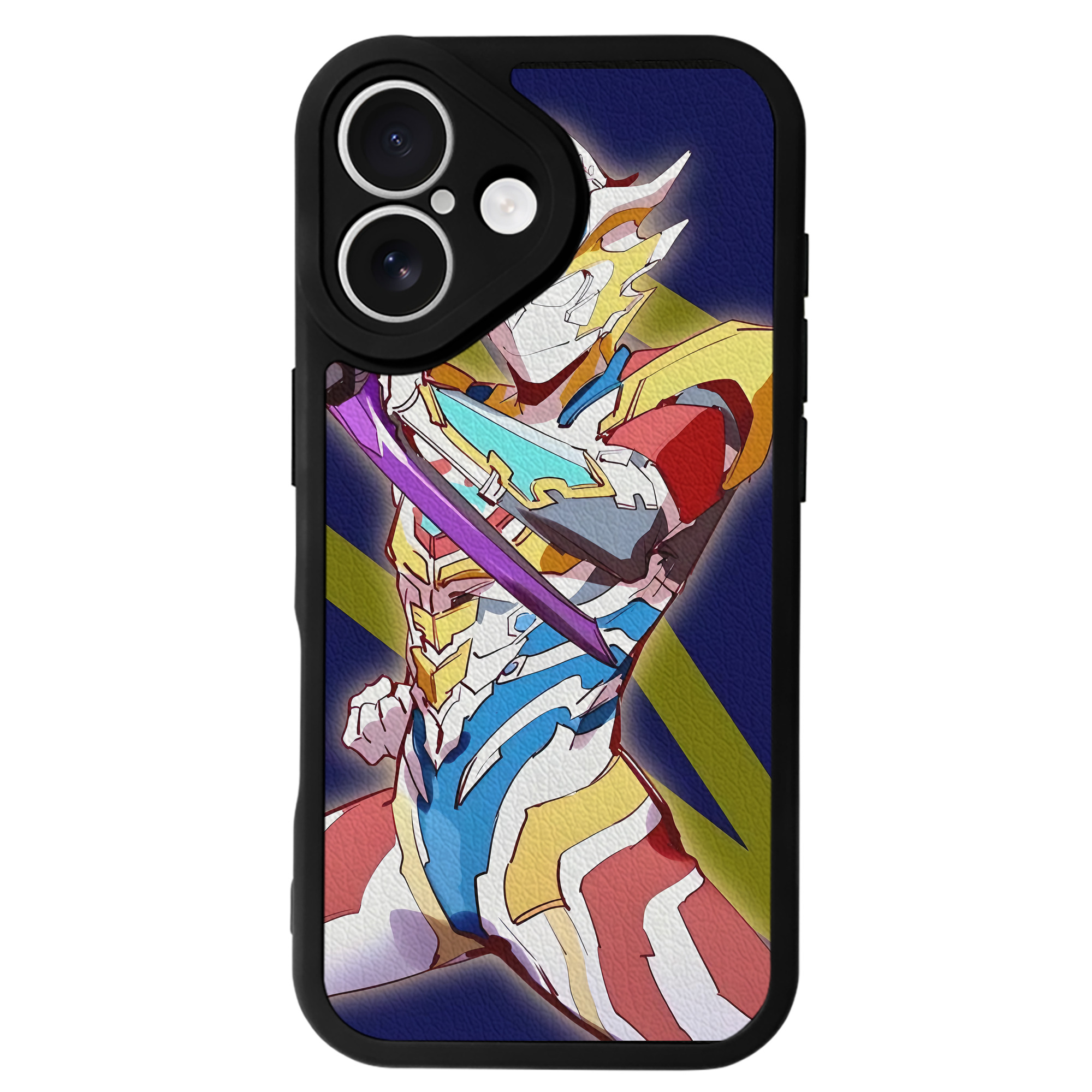 （画像用） ウルトラマン Ultraman 【iPhone 16シリーズ対応】シリコンスマホケース（レザー調） 材質：シリコン